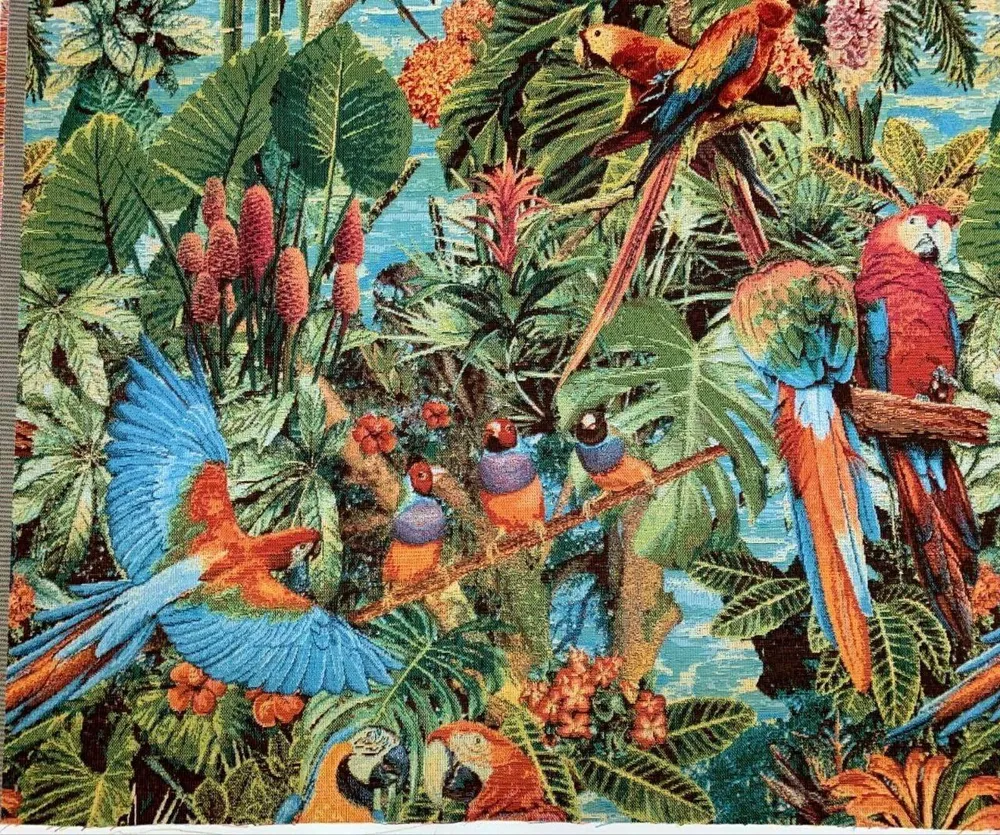 Flora Fauna Vögel Gobelinstoff