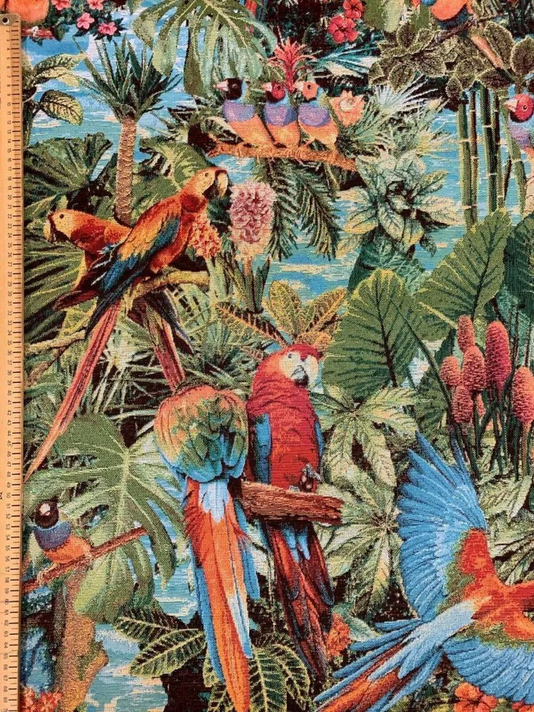 Flora Fauna Vögel Gobelinstoff