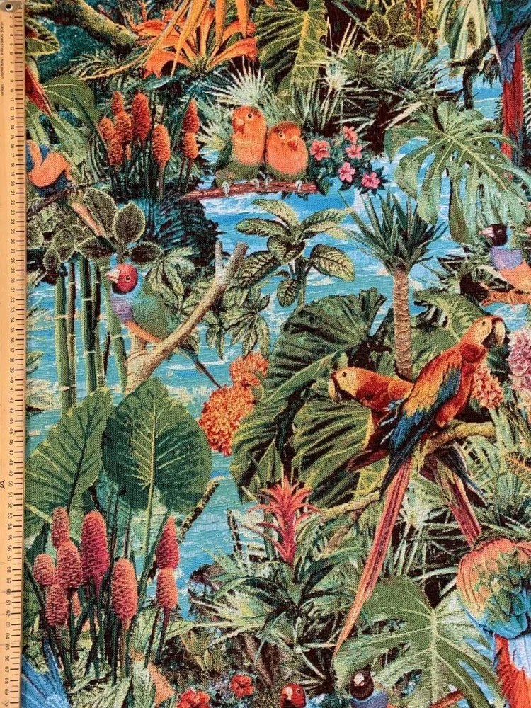 Flora Fauna Vögel Gobelinstoff