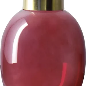 Glas Vase 'Flacon' red klein