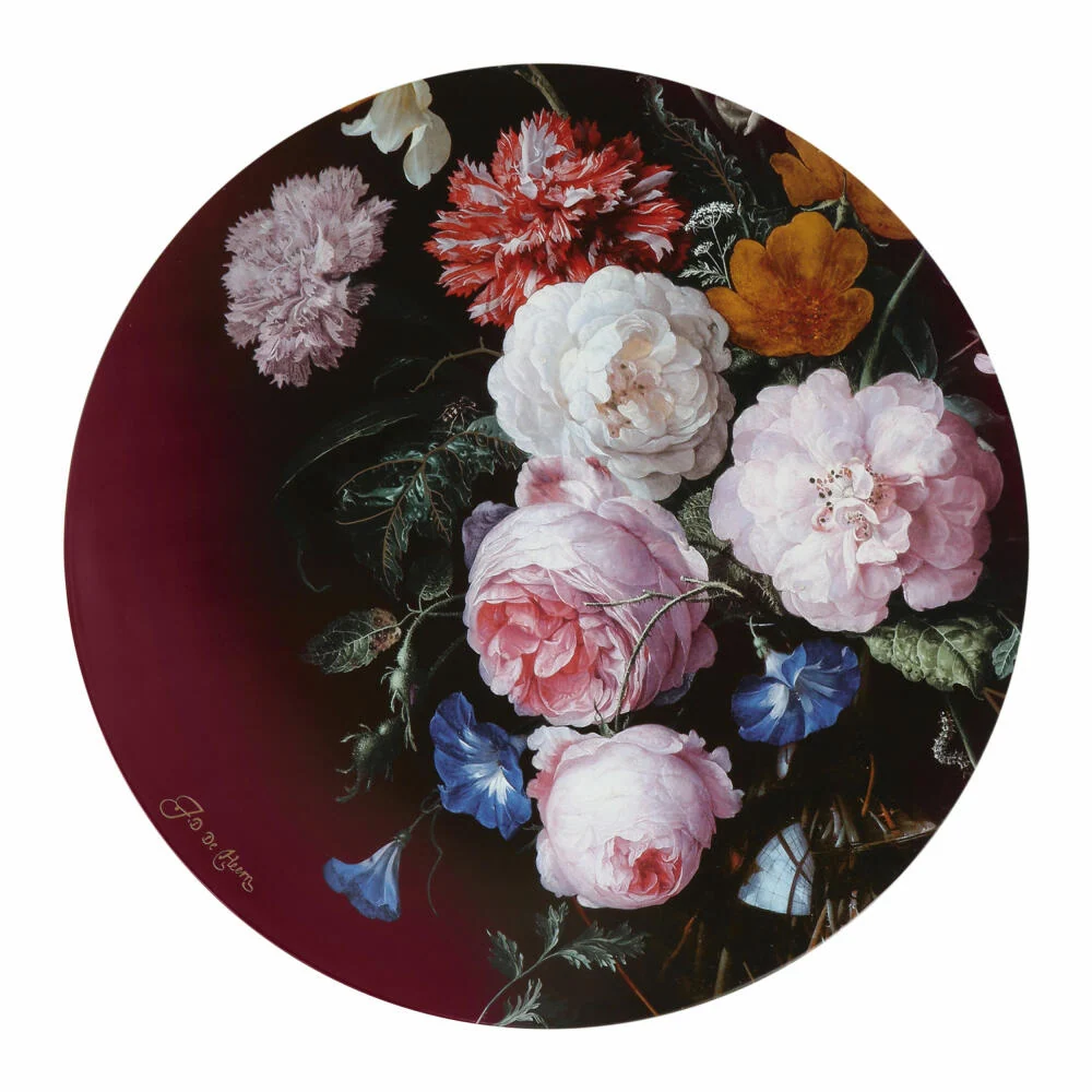 Goebel Wandbild Jan Davidsz de Heem - Blumen Vase, Artis Orbis, Porzellan, Bunt, 41 x 41 cm, 67150091