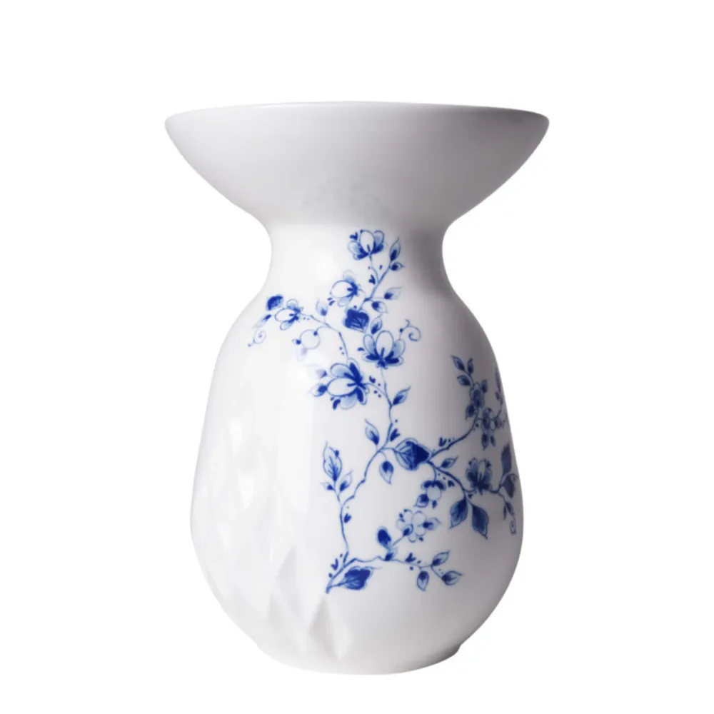 Heinen Delft Blue Collar Vase Blue Fold 25 cm
