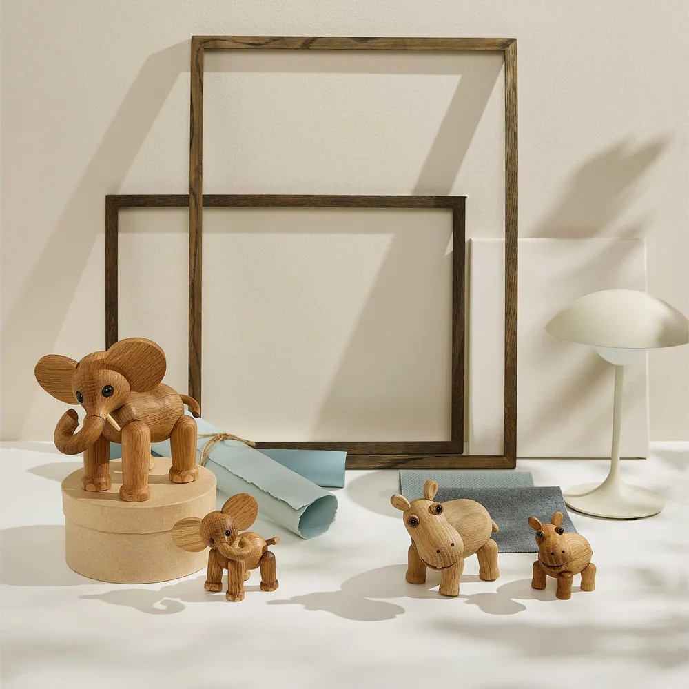 Holz-Nilpferd Flora – Eiche · 12 cm | Spring Copenhagen
