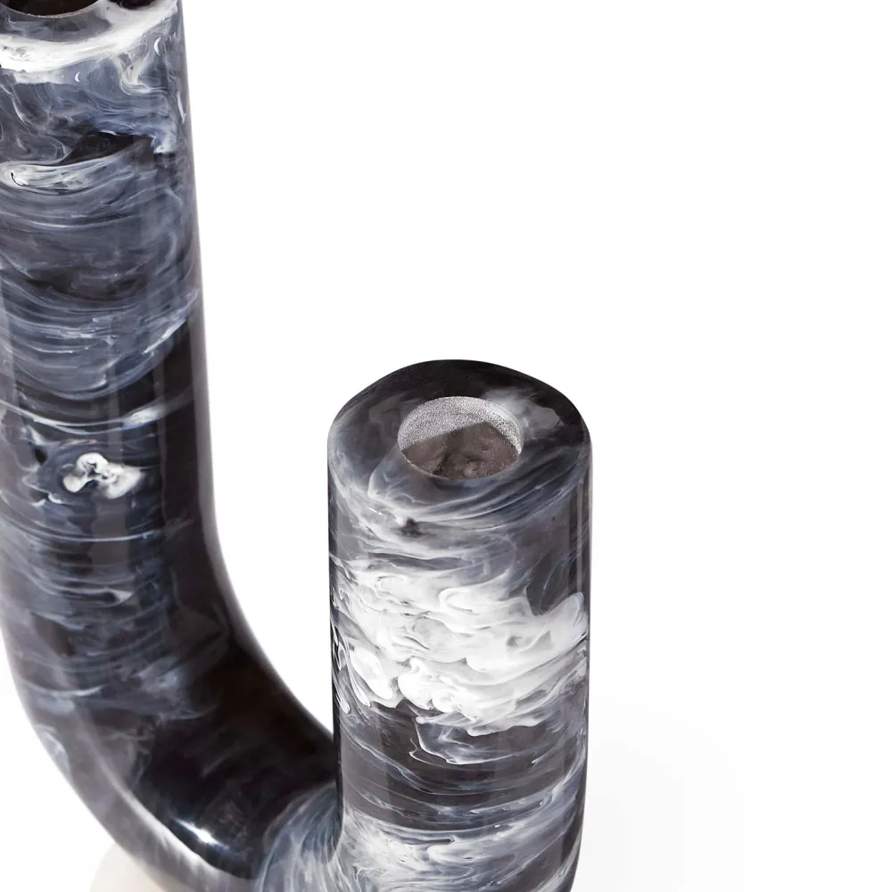 Jonathan Adler Double Tube Vase Como | Schwarz & Weiß