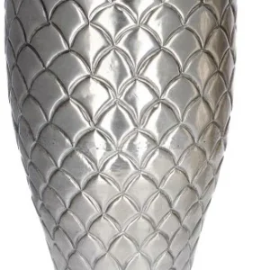 Metall-Vase Quentin, silber