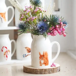 Milchkännchen/Vase "Quirliges Eichhörnchen"