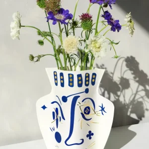 Paper Vase Cover "Vasage" Weiß