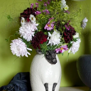 Quail Keramik Suffolk-Schaf Blumen Vase