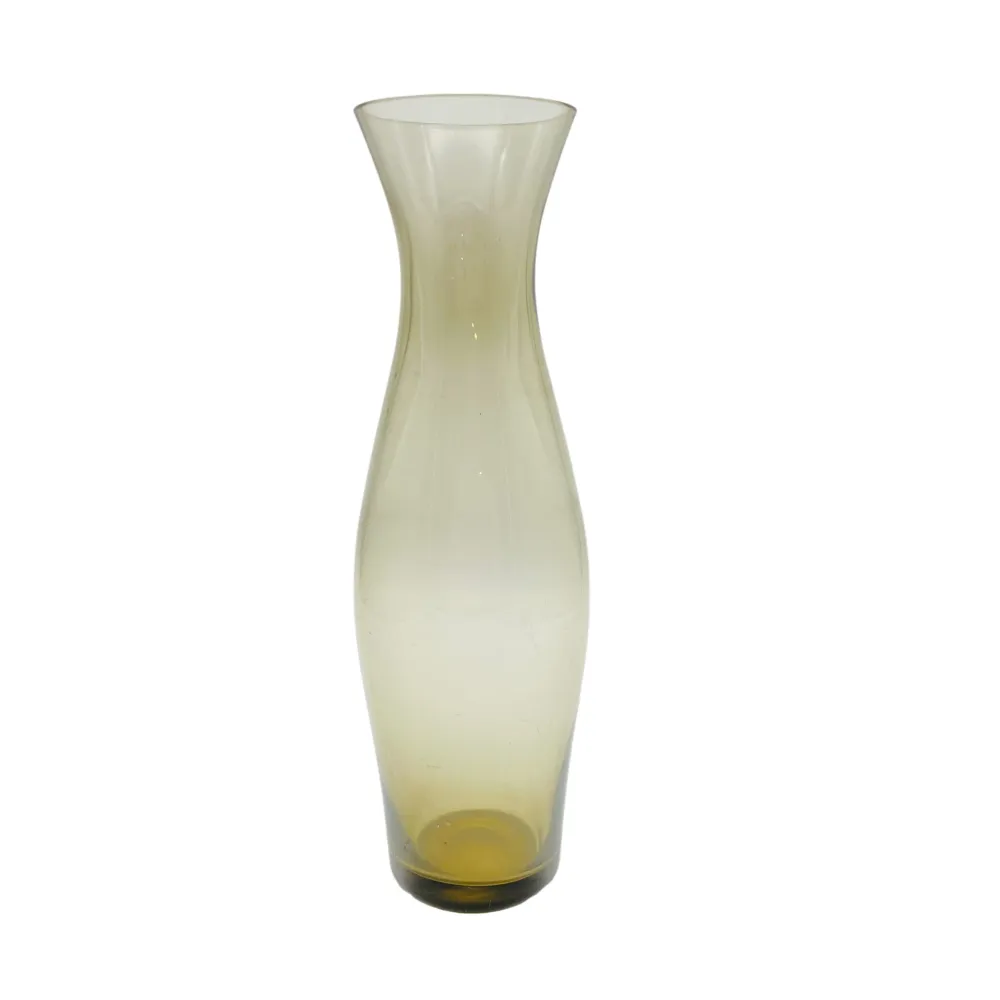 Rauchglas Blumenvase Mid Century 50er 60er Glas Vase