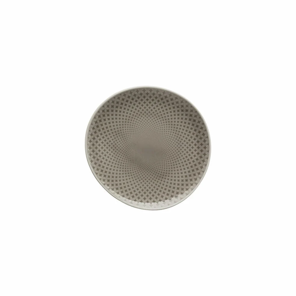 Rosenthal Teller Junto Pearl Grey flach, Porzellan, Grau, 16 cm, 10540-405201-10856