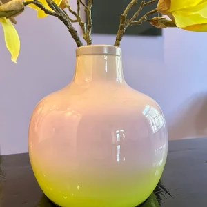 runde Vase SAIGON rosa-orange-flieder ø18 cm