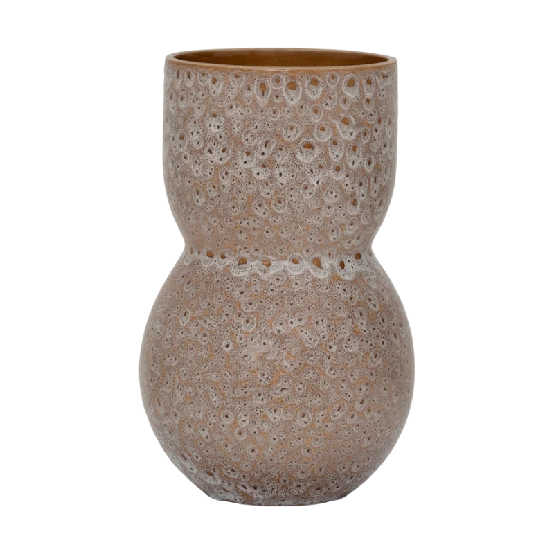 Vase aus Keramik NOAN braun