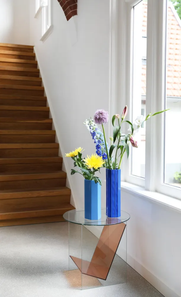 Vase BRUTAL blau