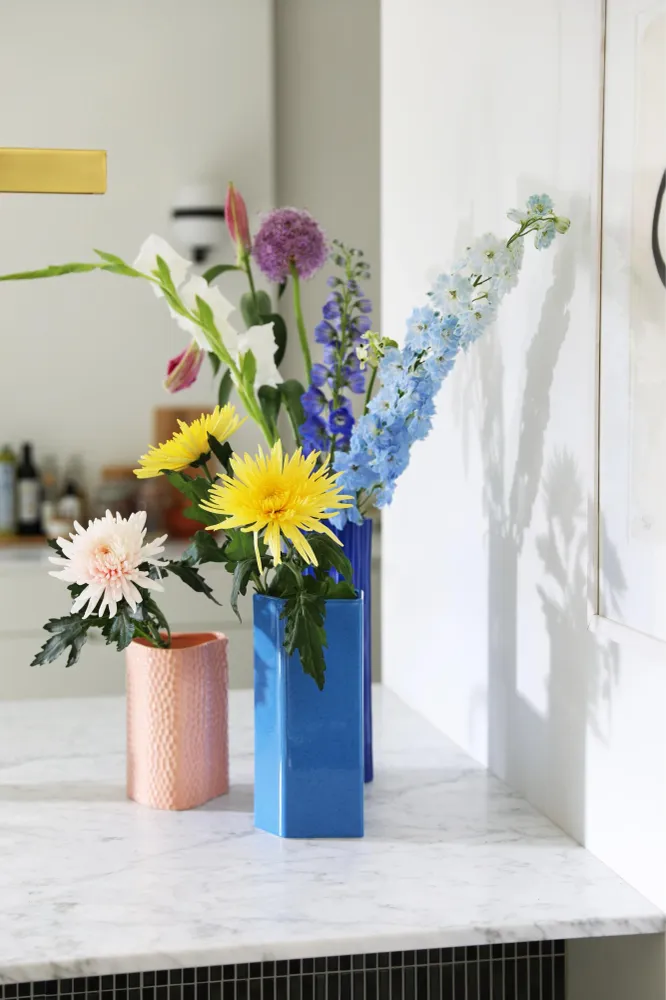 Vase BRUTAL blau