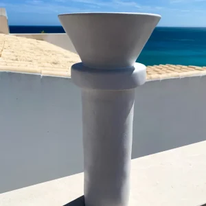 Vase CHAVES groß weiß
