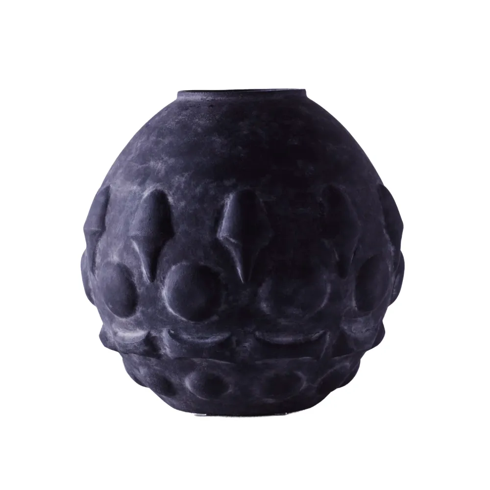 Vase ST MARIA schwarze Keramik