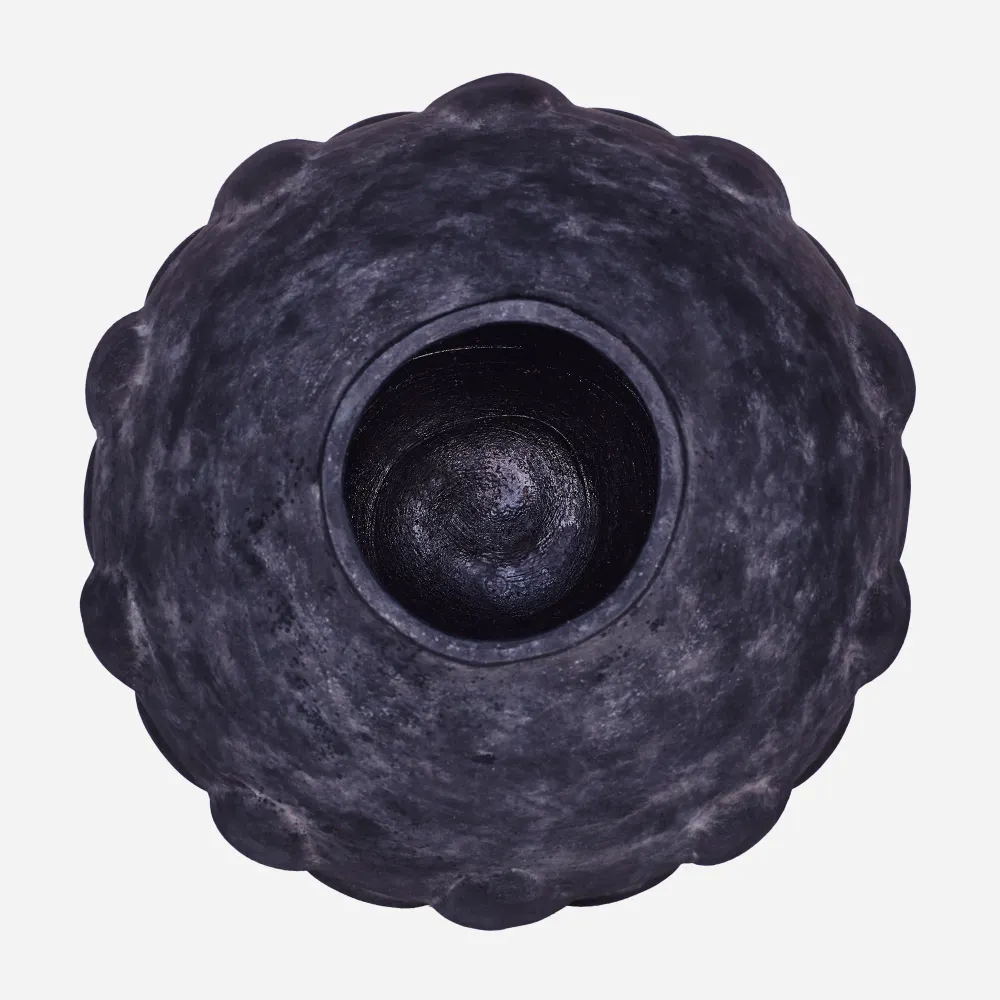 Vase ST MARIA schwarze Keramik