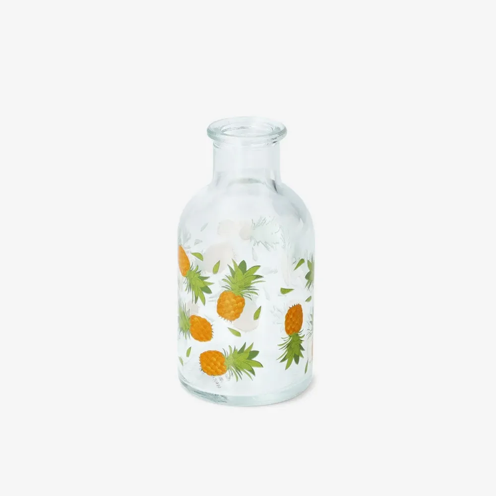 Vase mit tropischem Aufdruck