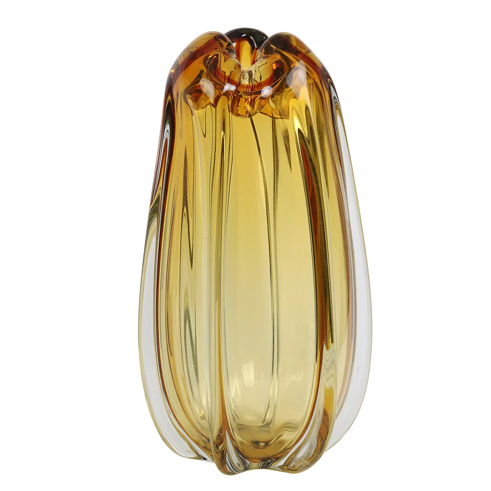 Vase MURELA Glas Bernstein Ø21x38 cm