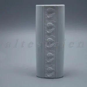 Vase oval Biskuit Reliefdekor