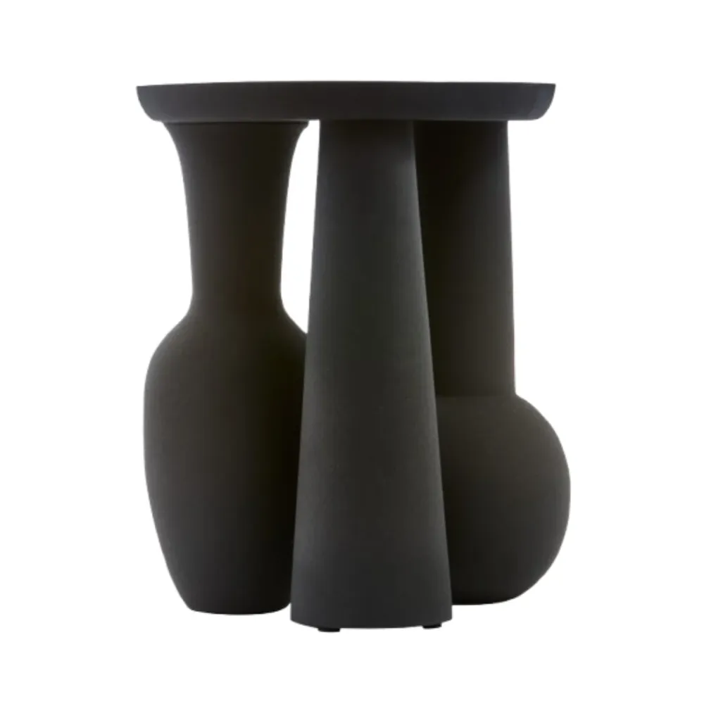 Vase ROMAN VASE & PLATTE schwarz