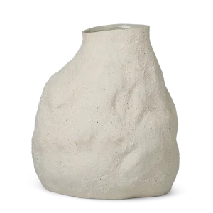 Vulca Vase - Large - Off-white Stone