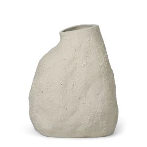 Vulca Vase - Medium - Off-white Stone