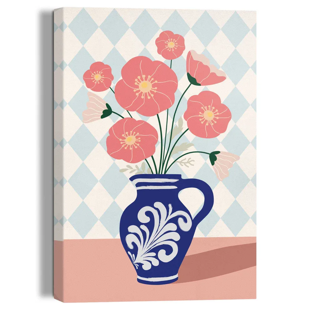 Wandbild Vase Flowers 30x20