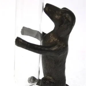 Zier-Vase Hund schwarz