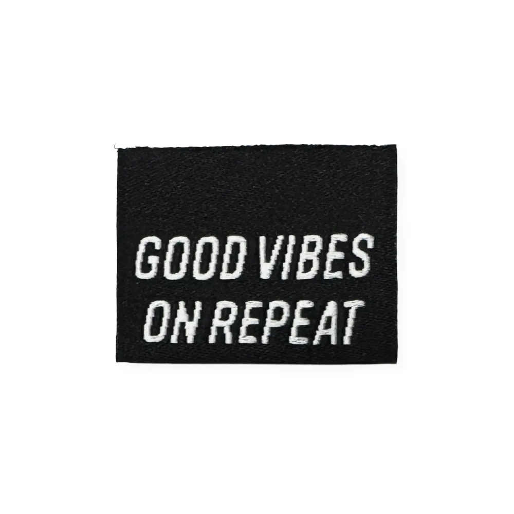 Weblabel "good vibes on repeat"