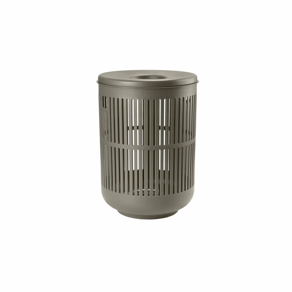 Zone Denmark Wäschekorb Ume, Wäschebox, Wäschetruhe, Wäschesammler, Kunststoff, Taupe, 60 L, 26529