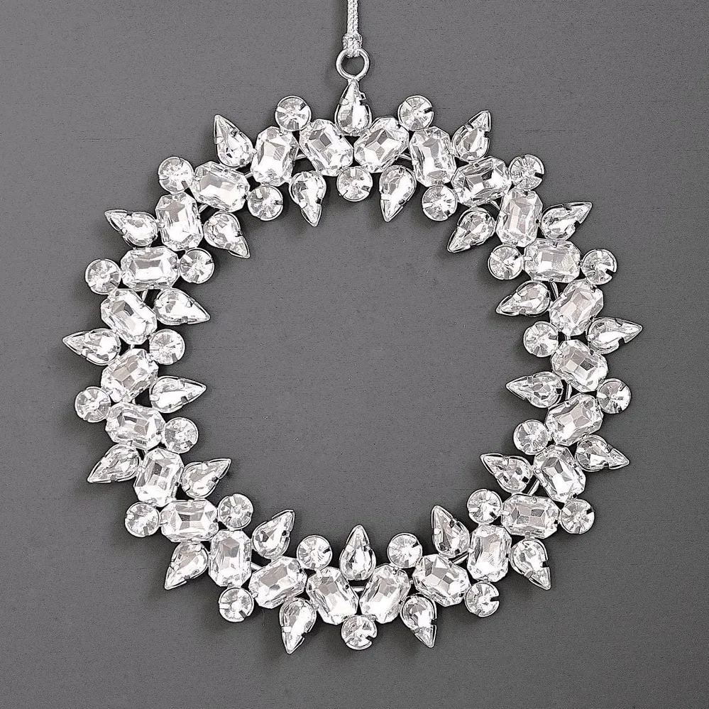 Diamantkränzchen, silber, 15 cm