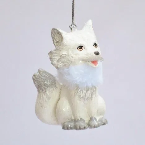 Fuchs weiß/grau