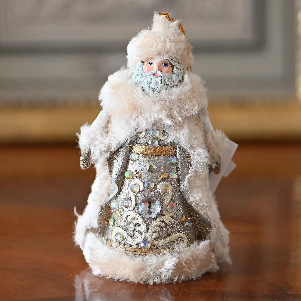 Winter Santa silbernem Gewand