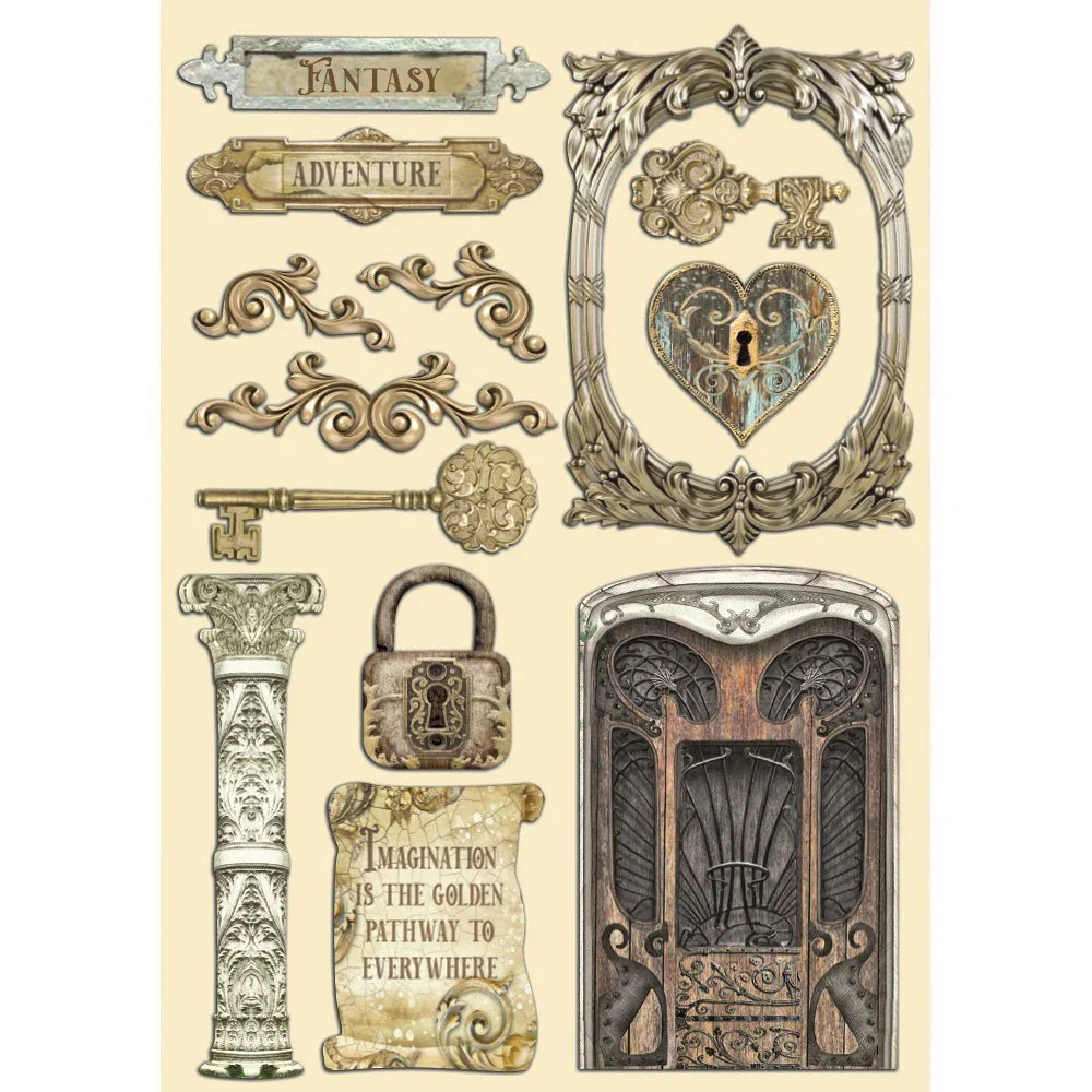 Bunte Holzfiguren Set A5 - Magic Forest
