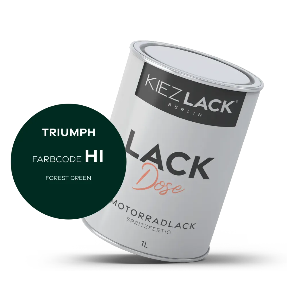 1K Motorradlack Basislack Lackdose Triumph HI FOREST GREEN