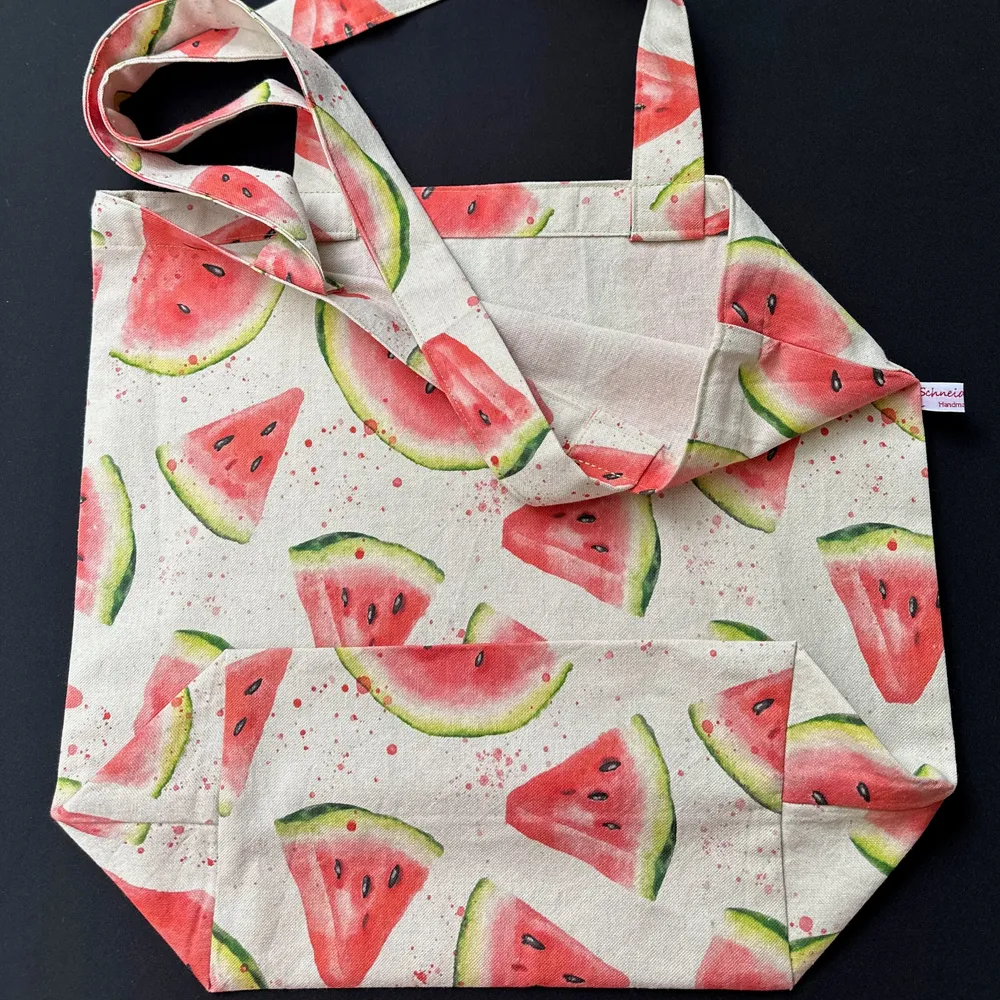 "VielKramBeutel" Canvas - Einzelstück Melonen