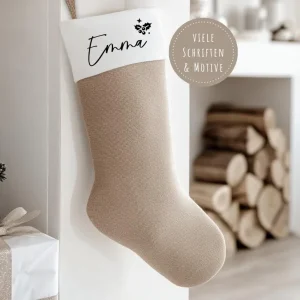 Nikolausstiefel personalisiert | Nikolaus | Weihnachtsstrumpf Nikolausstrumpf | Weihnachtssocke mit Namen