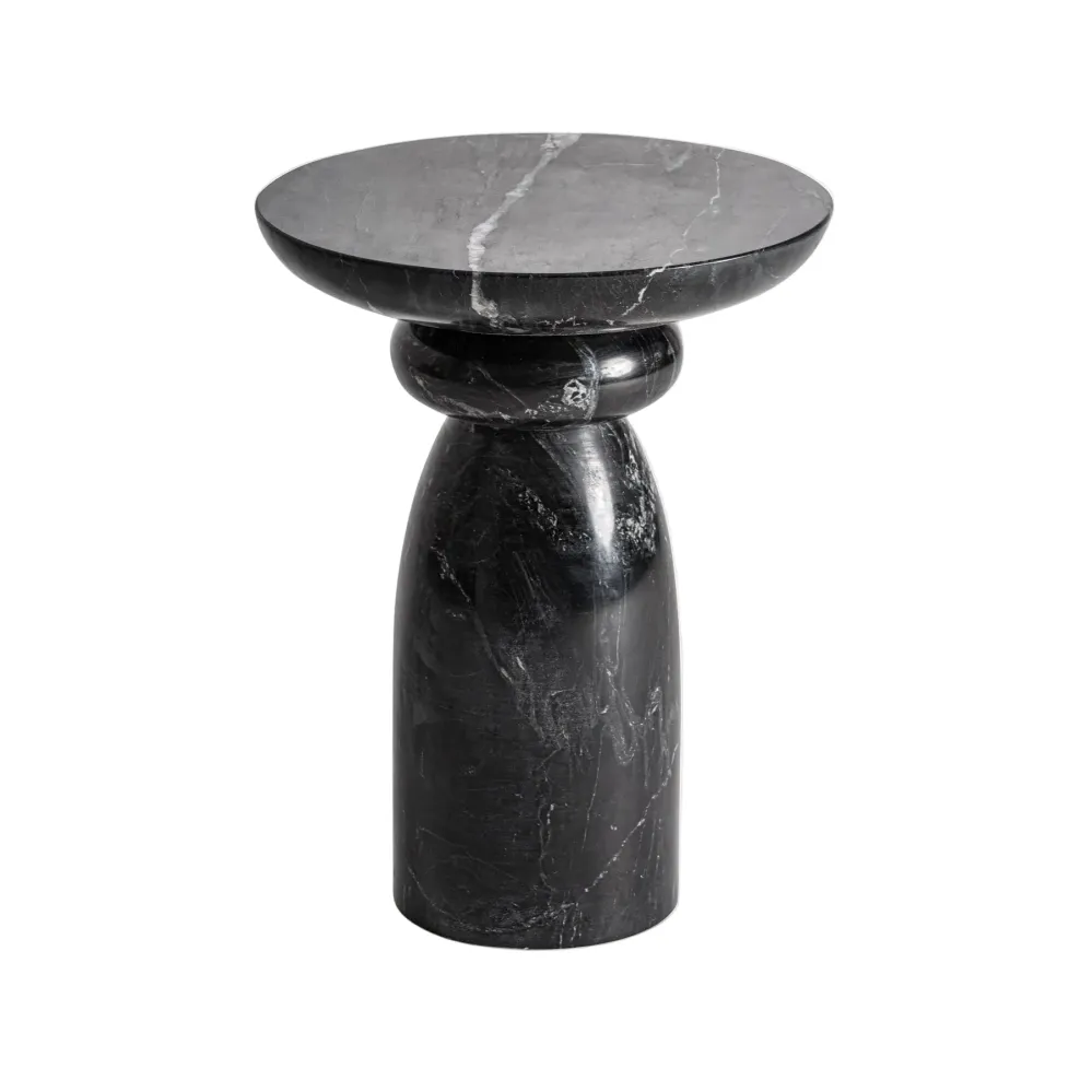 Beistelltisch BLEASBY schwarzer Marmor
