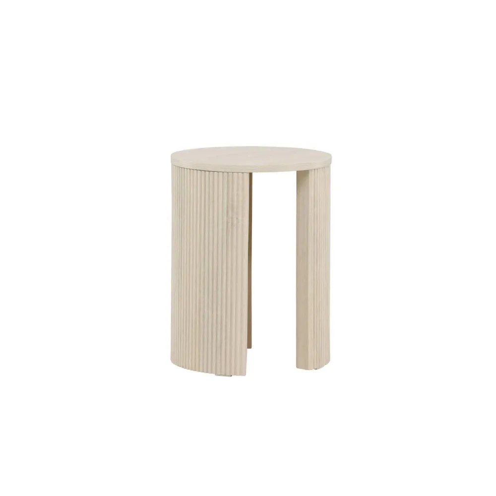 Beistelltisch Bristol Ø40cm - Cremeweiß