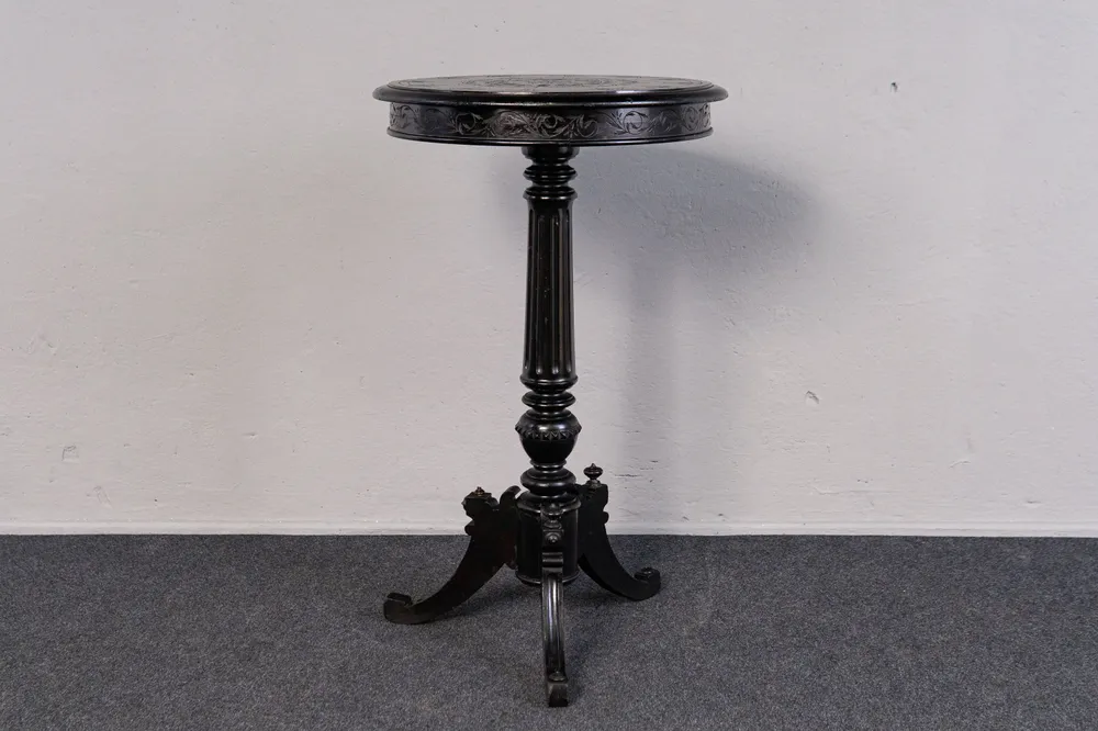 Blumentisch Antik Tisch Stuhl Hocker Beistelltisch Table MÖBLINGER 2410_2406