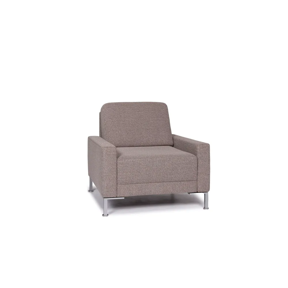 Brühl & Sippold Alba Stoff Sessel Grau #10900