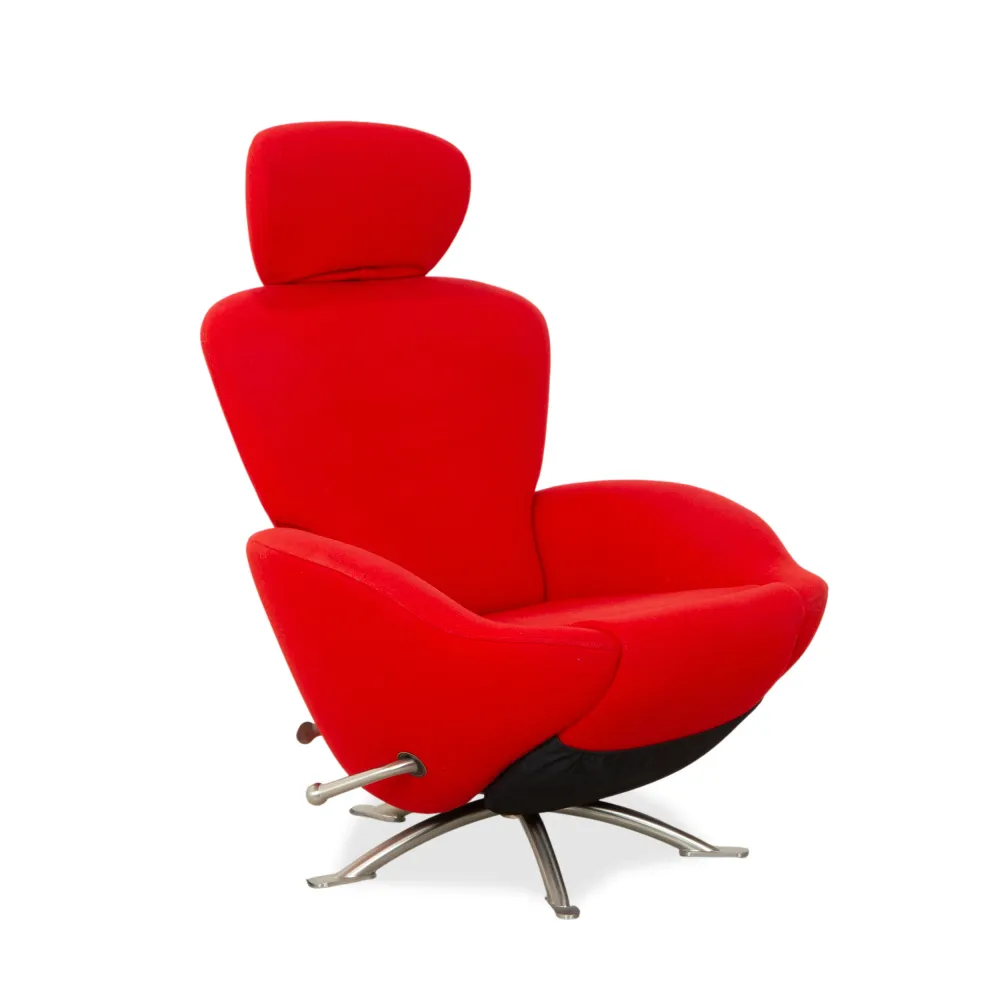 Cassina Dodo Stoff Sessel Rot manuelle Funktion