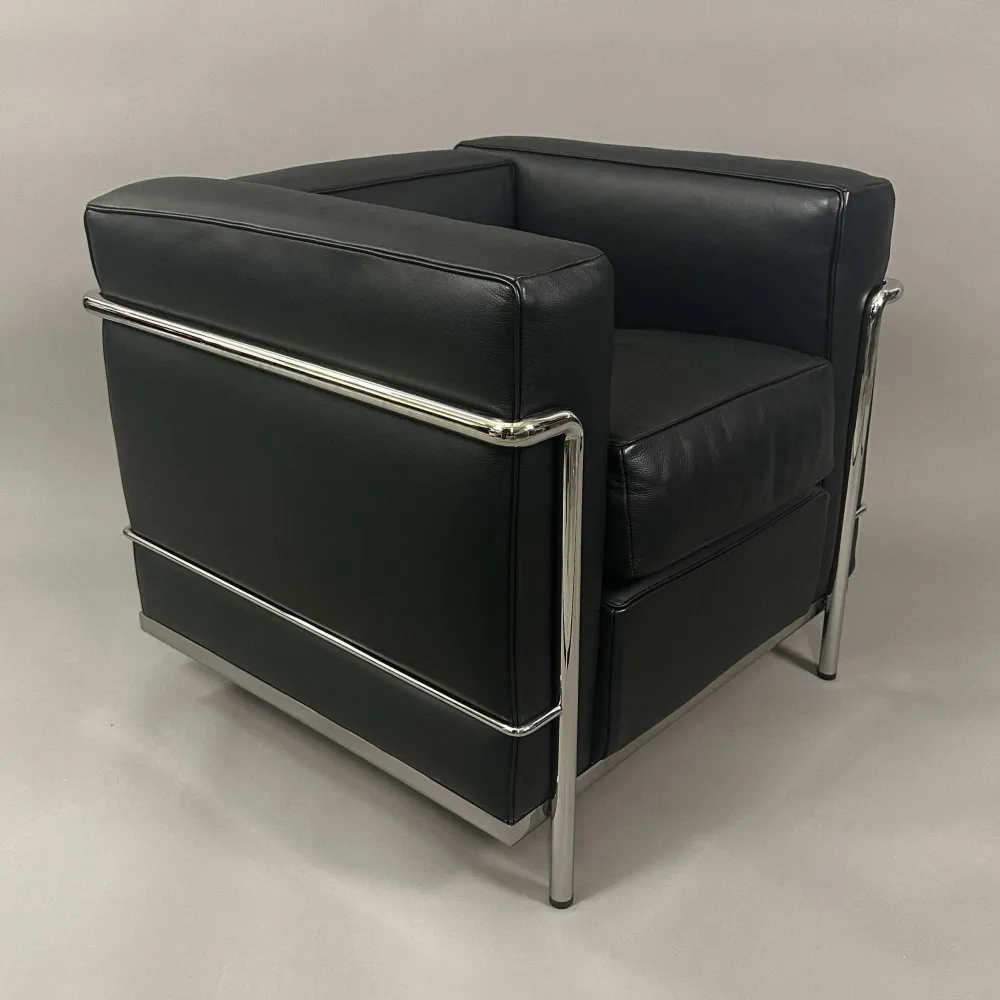 Cassina LC2 Sessel Leder schwarz [NEUWARE]