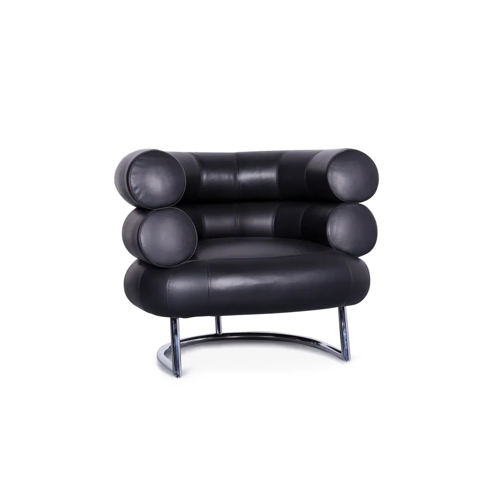 ClassiCon Bibendum Chair Designer Leder Sessel Schwarz Echtleder Stuhl #6591
