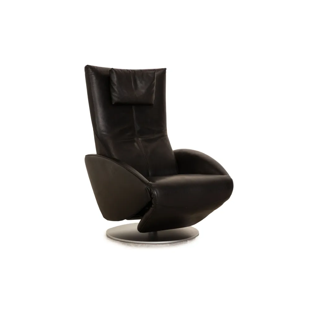 FSM Mate Leder Sessel Schwarz elektrische Funktion Relaxfunktion Akku