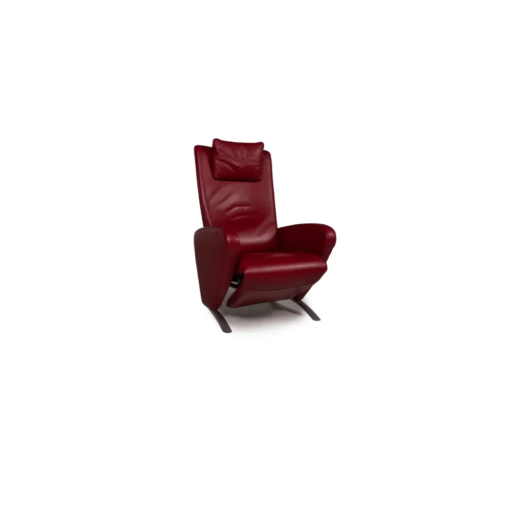 FSM Picco Leder Sessel Rot Funktion Relaxfunktion