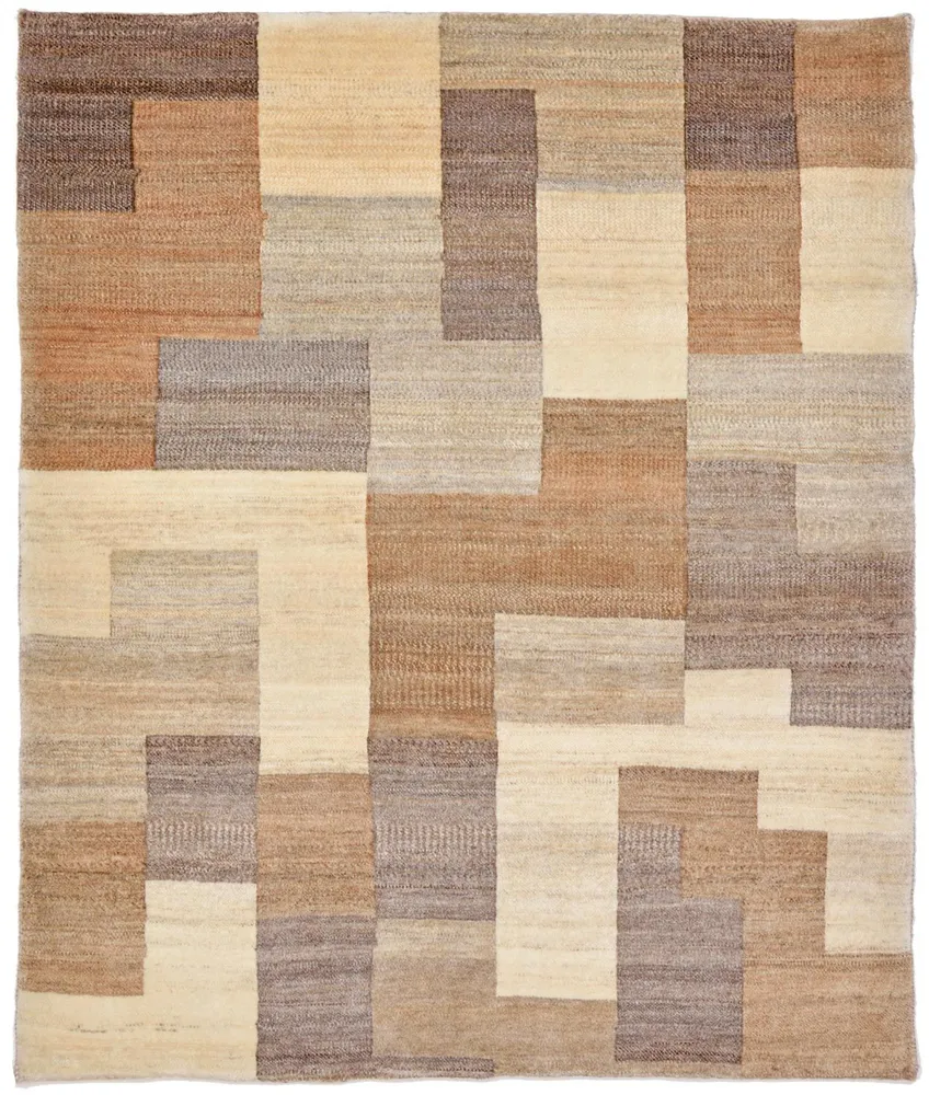 Gabbeh Teppich - Loribaft Perser 146 x 122 cm - hellbraun