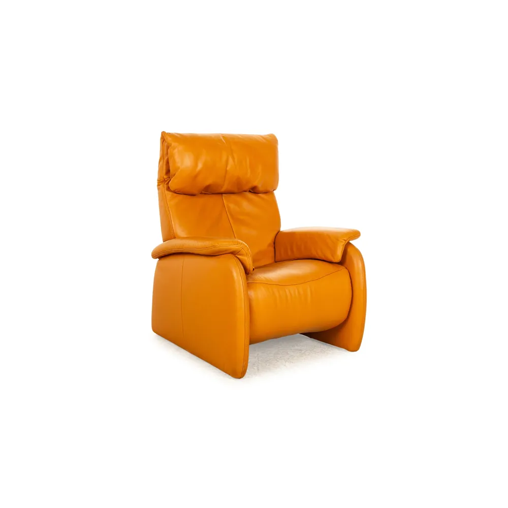 Himolla Cumuly Leder Sessel Orange Apricot manuelle Relaxfunktion