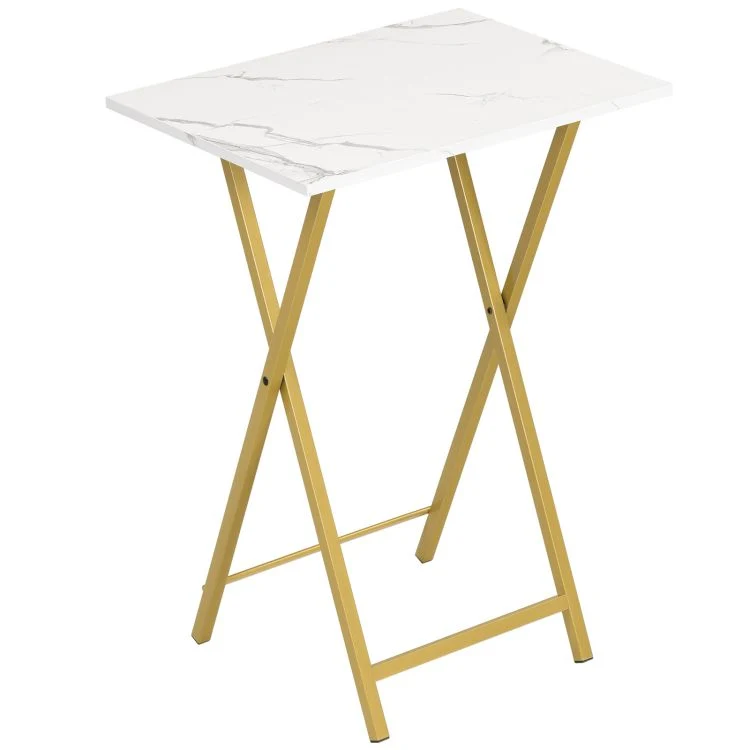 HOOBRO Beistelltisch Klappbar, TV Tray Tablett Tisch, Klapptisch Snacktisch für Kleinen Raum, Tragbarer Sofa-Beistelltisch...